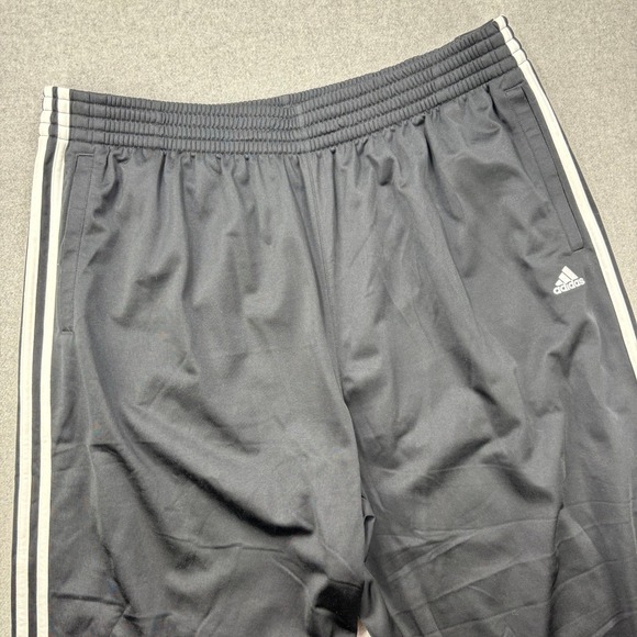 adidas Other - Adidas Tear Away Track Pants‎ Mens 2XL Black 3 Stripe Wide Leg Baggy Y2K 2007
